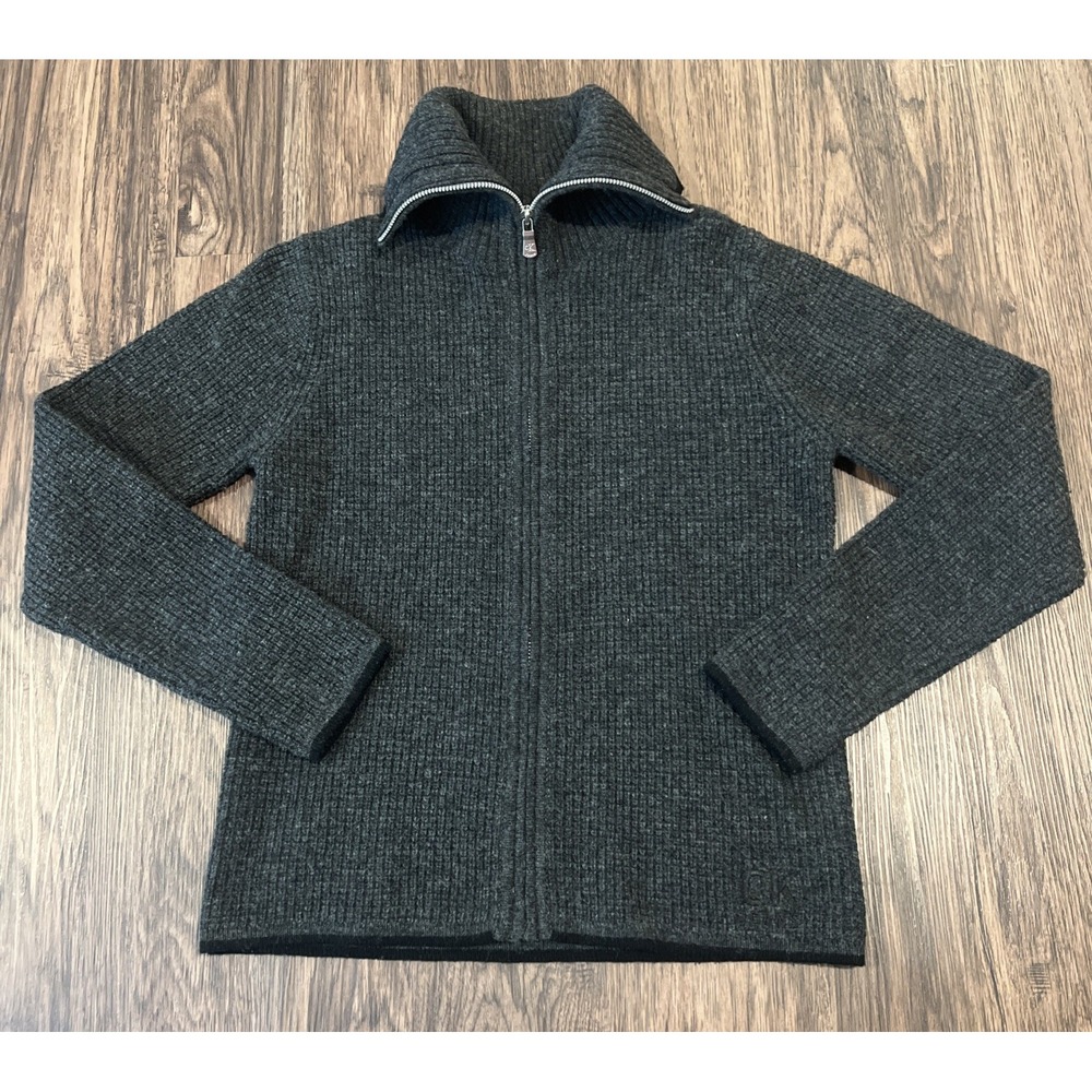 Calvin Klein Jeans brand zippered sweater made of 100% lambswool Size S